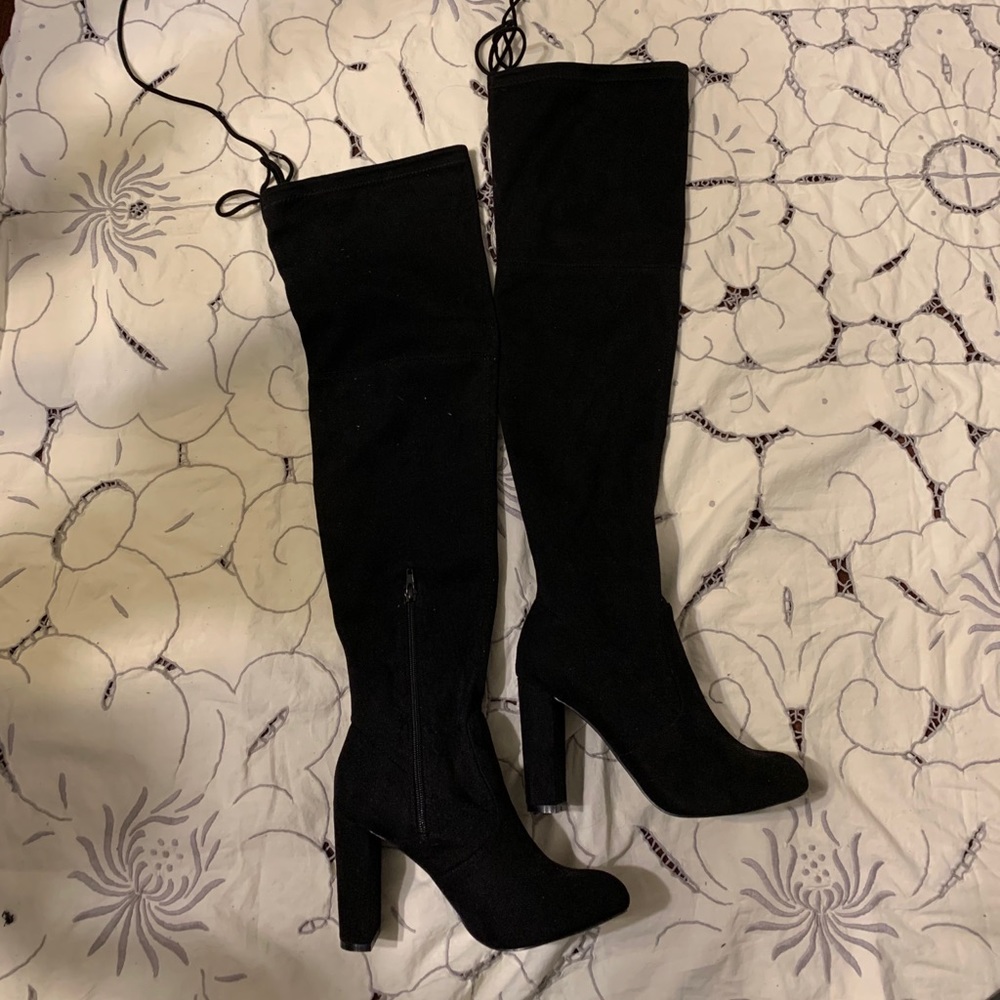 High rise heel -black